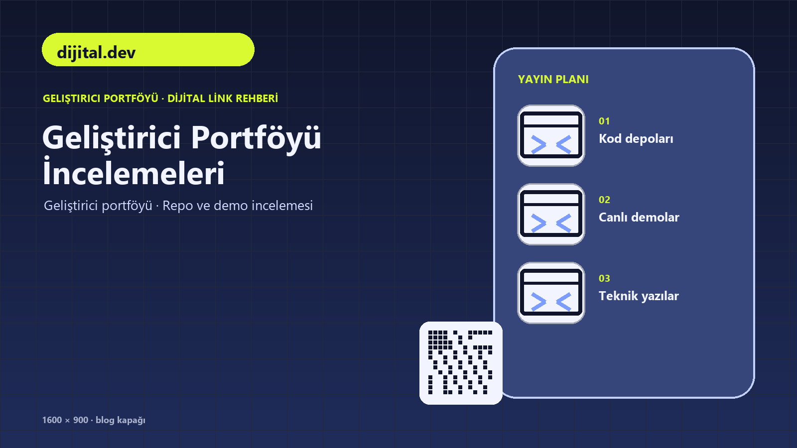 Portfolyo linki oluşturmayı anlatan rehberin kapak görseli